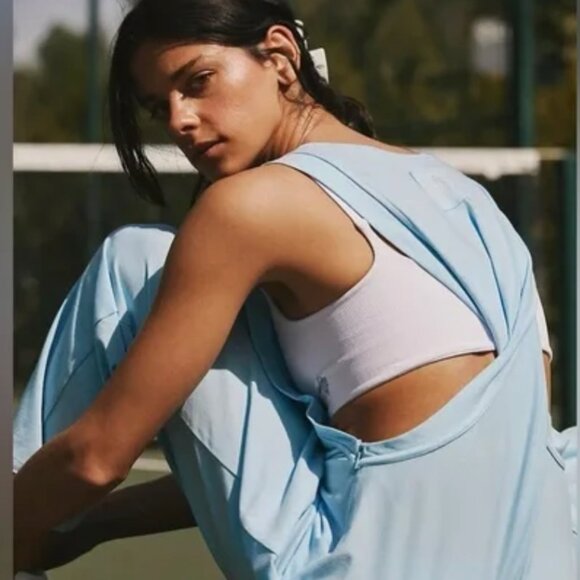 Free People Hot Shot Onesie Twisted in Refresh Blue - Factory Sealed - Picture 3 of 9